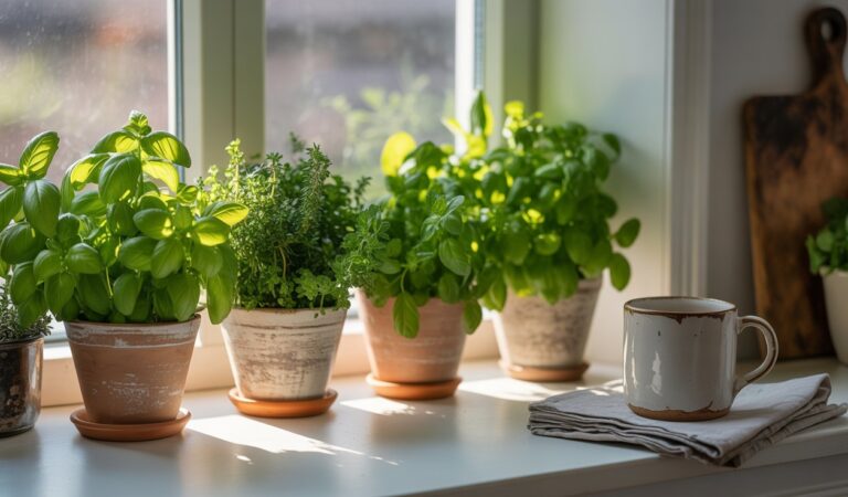 Plante aromatice ușor de crescut în ghiveci
